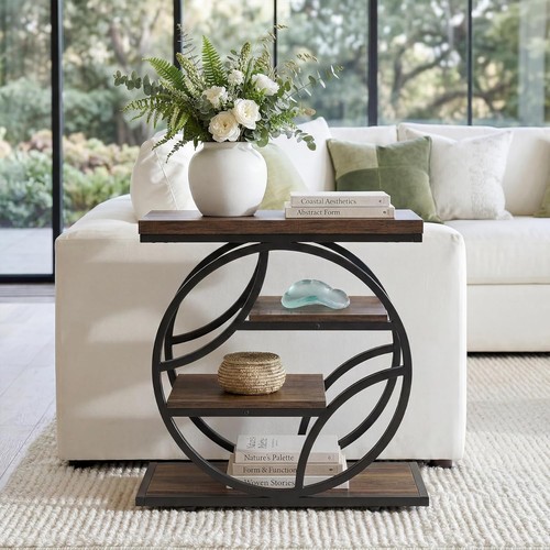 Industrial end table with - industrial,