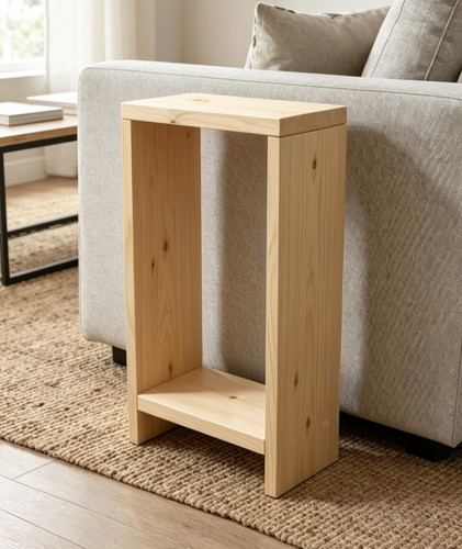 Modern narrow sofa side table - modern,